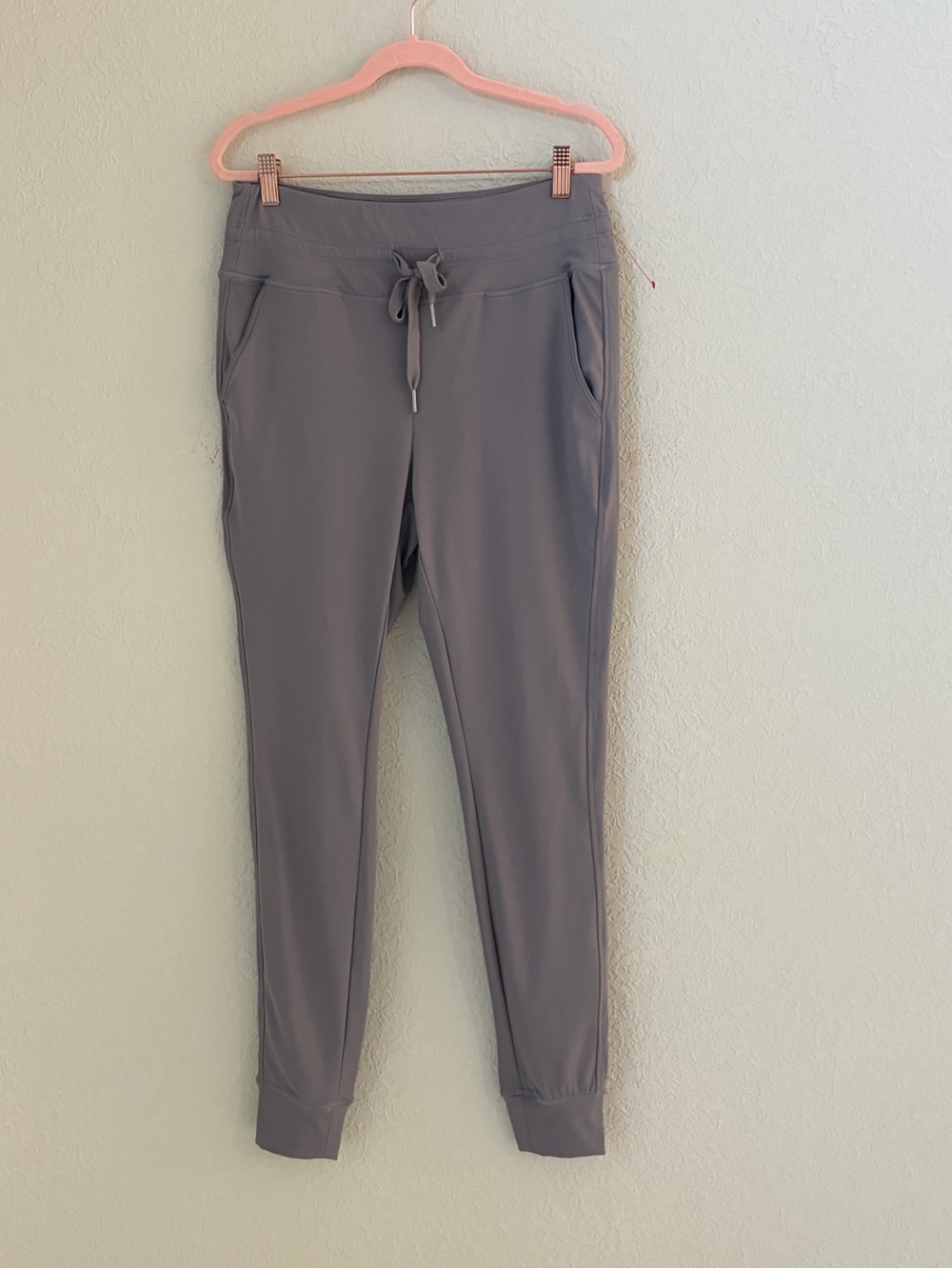 Halara Women Play It My Way Gray Large Stretchy Cloudful Air Tie Pants NEW
